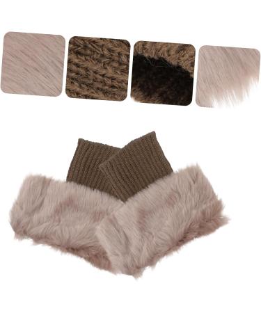 Buy Besportble Fluffy Leg Warmers & Boot Covers - Women s Thermal Winter Socks | Cozy Fur Stockings for International Shipping - Buy Online on GoSupps.com
