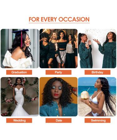 18 Inch Deep Wave Headband Wig | Machine Made None Lace Front Wig for Black Women - Buy Online on GoSupps.com