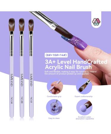 Buy SAVILAND Acrylic Nail Tips & Glue - Half Cover False Nail Tips 10 Sizes for Professional Acrylic Nails | Fast-Dry Nail Glue & Starter Kit - Buy Online on GoSupps.com