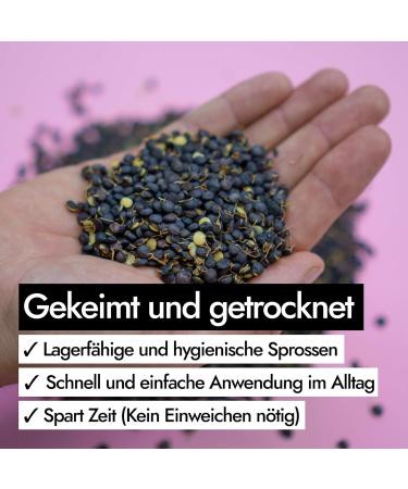 AHO Organic Sprouted Beluga Lentils - Plastic-Free 650g Bag | Premium Quality International Shipping - Buy Online on GoSupps.com