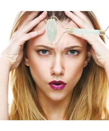 Nisstiiv Jade Roller & Gua Sha Set - Natural Anti-Aging Facial Massage Tool for Slimming & Firming Skin | Eye & Neck Care | Perfect Gift for Mothers - Buy Online on GoSupps.com