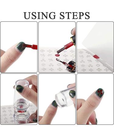 Floral Geometric Nail Art Stamping Plate Set - DIY Nail Stamp Kit (6pcs) - Buy Online on GoSupps.com
