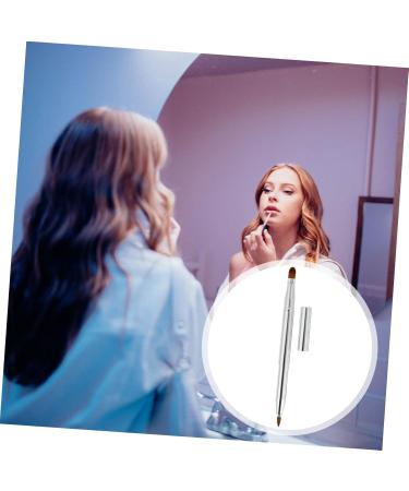 minkissy Flat Concealer Brush Silicone Makeup Applicator Travel Makeup Dual End Lip Brush Set De Maquillaje Retractable Lip Brush for Lipstick Flexible Lipstick Brush Lip - Buy Online on GoSupps.com