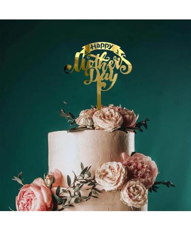 auwiyd Happy Mother's Day Cake Toppers Acrylic Cake Decorations Mother's Day Gold Acrylic Cake Toppers Cake Picks Cupcake Decorations for Mother's Day Birthday Cake Party 9 PCS - Buy Online on GoSupps.com