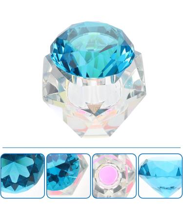 FRCOLOR 3 Pcs Nail Art Crystal Cup Glass Containers with Lids Glass Tumbler Clear Cups Glass Diamond Dappen Dish Crystal Dappen Dish Nail Dappen Dish Manicure White Crystal Vegetable Bowl 5.5x5.5cmx3pcs Bluex3pcs - Buy Online on GoSupps.com