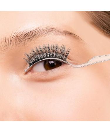 12 Pcs False Eyelashes Display Sticks - 3D Eyelash Extensions Applicator Tool for Easy Try-On & Grafting (Black & Transparent - Buy Online on GoSupps.com