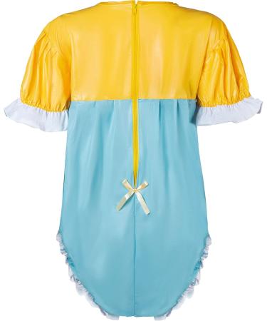 KLANNIZEROE Two Tone Waterproof PVC Top - Unique One Piece Blue - Size 3XL - Shop Now for International Shipping! - Buy Online on GoSupps.com