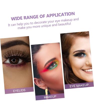 Ipetboom 4 Pairs False Eyelashes Eye Makeup Sticker Eyeliner Tape Sticker Eyelash Makeup Stickers Halloween+makeup Halloween Make up Water Proof Stickers Glitter Powder Flash Plastic Miss - Buy Online on GoSupps.com