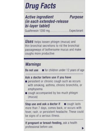 AEE Maximum Strength Mucinex Expectorant 1200mg Guaifenesin - 48 Extended-Release Tablets - Buy Online on GoSupps.com