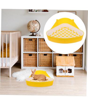 BESPORTBLE 2pcs Box Pet Potty Urinal Pet Training Corner Rabbit Potty Pet Triangular Potty Pet Toilet Rabbit Toilet Basin Pet Pee Toilet Pet Litter Tray Bunny Potty Bunny Toilet Pet Supply 24.5X18.5cmx2pcs Whitex2pcs - Buy Online on GoSupps.com