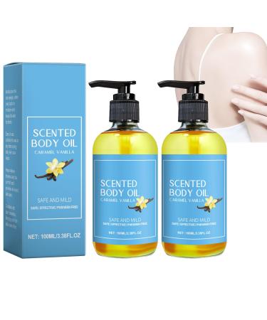 blmcoos Caramel Vanilla Body Oil Vanilla Massage Oil Nourishing Skin Care and Moisturizing Fragrance Soothing Skin Care Massage Sweet Body Fragrance Fast Absorbing Overall Moisturizing 2