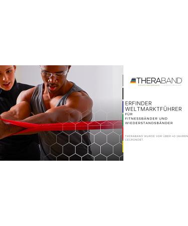 Theraband Original Fitness Band | Resistance Band for Strength Training & Weight Loss | 5.5m for Professionals | Perfect for Home & Gym | Difficult Level - Buy Online on GoSupps.com