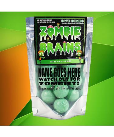 Zombie Brains Personalised Tropical Scented Bath Bombs Set of 10 Gift - Buy Online on GoSupps.com