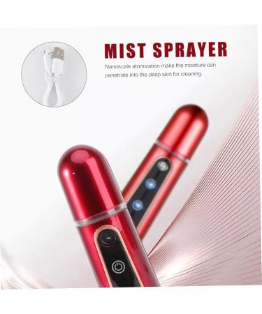 FOMIYES Nano Facial Mister Eyelash Mister Mini Facial Mister Facial Humidifier Mist Sprayer Steamboat Cool 14X3.9X3.9CM Red - Buy Online on GoSupps.com