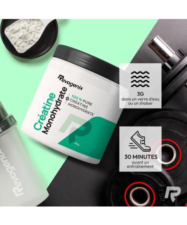 Cr atine Monohydrate Pure | 83 Portions | Prise de Masse Force Explosivit R sistance Musculaire et R cup ration | Pre Workout Musculation | 100% Vegan | 250g | Revogenix - Buy Online on GoSupps.com