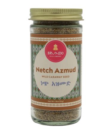 Netch Azmud | Ethiopian Wild Caraway Seed | Hand Picked and Processed | Harvested in and Imported from Ethiopia | Non-GMO | Organic | No Preservatives (1.8oz)