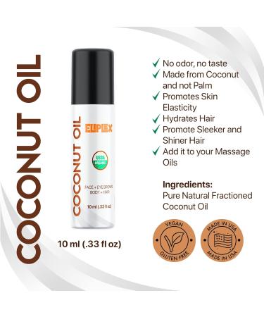 Organic Oils for Skin & Hair: Vitamin E Castor & Coconut Oil Roll-Ons - Shop Now - Buy Online on GoSupps.com