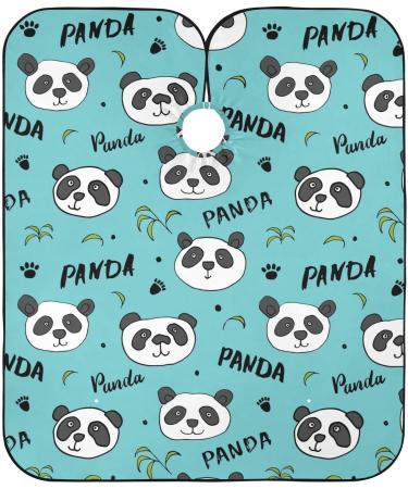 Shop Waterproof Barber Cape - Cute Panda Bear & Cheetah Haircut Bib for Men & Women | Unisex Hair Cutting Cape - Buy Online on GoSupps.com