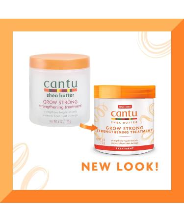 Cantu Coconut Oil Shine & Hold Mist with Shea Butter for Natural Hair 8 fl oz & Grow Strong Strengthening Treatment with Shea Butter 6 oz Bundle - Buy Online on GoSupps.com