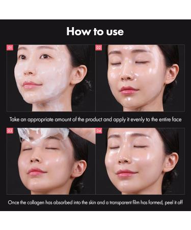 Real Collagen Fit Peel Off Facial Mask | 670 000ppm Collagen for Hydration & Elasticity | Korean Skin Care | 50ml - Buy Online on GoSupps.com