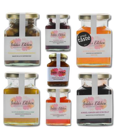Icildas Kitchen Sauce Chilli-Jam Jelly Pick N Mix | Choose From 5+ Flavours | Pineapple Jerk Marinade Cranberry Scotch Bonnet Sorrel Ginger Pineapple Mincemeat - Pack of 5