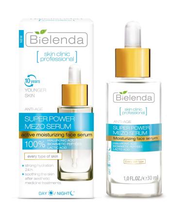 Skin Clinic Professional Super Power Mezo Serum Actively Hydrating Anti-Age Day Night Serum 30ml by Bielenda