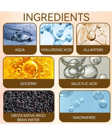 YOFDAL 2 Pieces Black Rice Ampoule White Rice Peeling Serum Black And White Rice As Peeling Rice Ampoule Serum Blackhead Remover Moisturizing For The Face Shine For All Skin Types - Buy Online on GoSupps.com