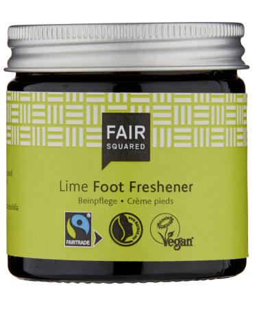FAIR SQUARED Foot Freshener Lime 50 ml - cooling foot cream made from lime - vegan foot care for dry feet - Buy Online on GoSupps.com