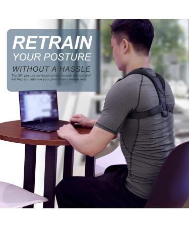 Nanet Posture Corrector Brace | Adjustable Straight Strap for Men and Women - Size M 28-40 in. | Posture Support and Alignment Solution - Buy Online on GoSupps.com