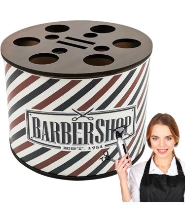 Hair Scissors Holder | Wooden Barber Organizer Shear Holder | Round Scissor Case Countertop Hair Tool Organizer Salon Hairdresser Scissor Keeper - Buy Online on GoSupps.com