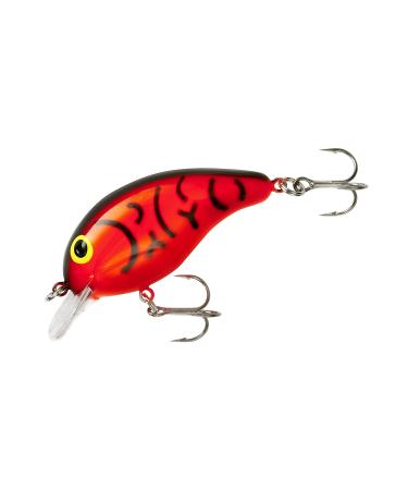 Bandit Series 100 Crankbait Bass Fishing Lures, Dives to 5-feet Deep, 2 Inches, 1/4 Ounce Red Crawfish