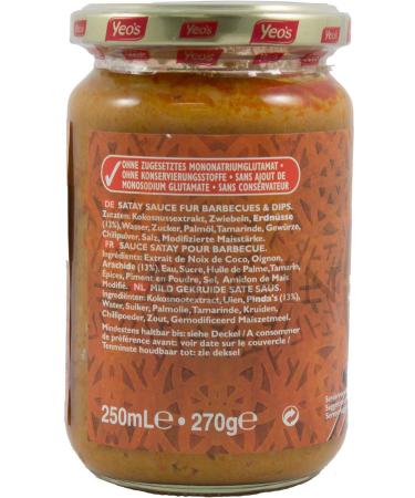 Yeo's Satay Sauce 250ml - Buy Online on GoSupps.com