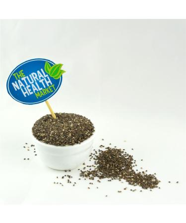 Organic Mixed Black and White Chia Seeds - 1kg Pack - Rich Protein Source - Soil Association Certified - The Natural Health Market - Buy Online on GoSupps.com