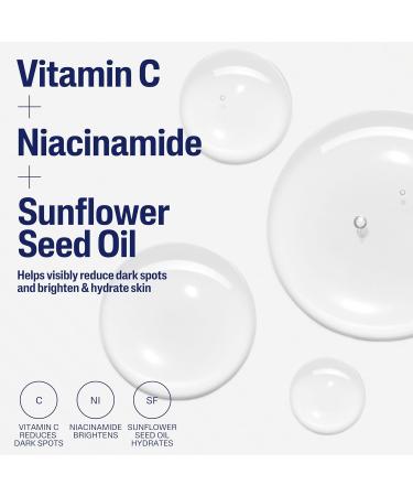 Cetaphil Vitamin C Serum Visibly Reduces Look of Dark Spots and Hyperpigmentation Formulated with Niacinamide Designed for Sensitive Skin Fragrance Free Dermatologist Tested 1oz - Buy Online on GoSupps.com