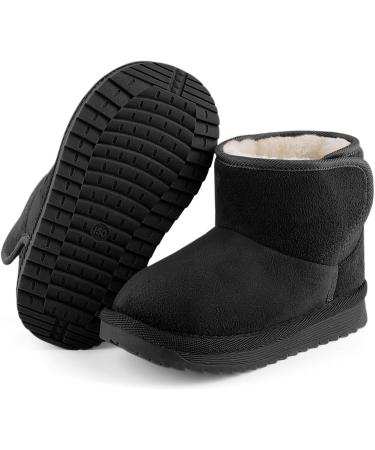 MK Matt Keely Baby Winter Snow Boots - Unisex Plush Booties 5 UK Child Black - Buy Online on GoSupps.com