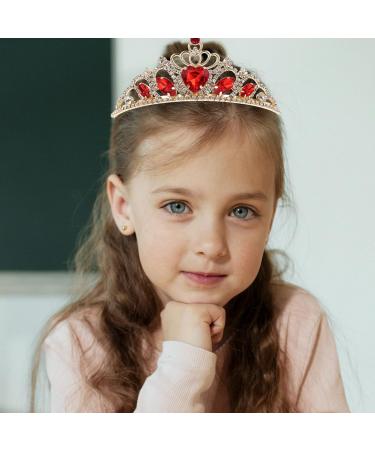 Minkissy Rhinestone Princess Tiara Girls Crystal Tiara Crown Rhinestones Tiara Crown Crystal Flower Girls Crown for Little Girls Blue As Shown 1 - Buy Online on GoSupps.com