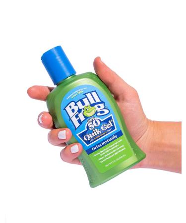 Bullfrog Quik Gel Sunscreen SPF 50 | Oxybenzone & Octinoxate Free | Broad Spectrum Moisturizing UVA/UVB, 5oz, 2 pack - Buy Online on GoSupps.com