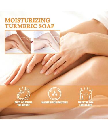 3pcs Organic Turmericsoap For Darkspots Turmericsoap For Skin Brightening And Clearing Formula Natural Turmericsoap Bar mzq252 (Orange One Size) 1 count (Pack of 1) Orange - Buy Online on GoSupps.com