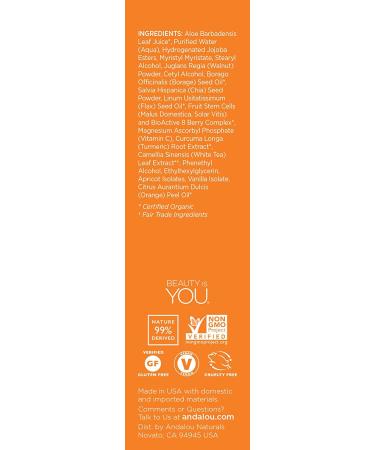 Andalou Naturals Chia Omega + C Radiant Skin Polish - 2oz | Natural Exfoliating Scrub - Buy Online on GoSupps.com