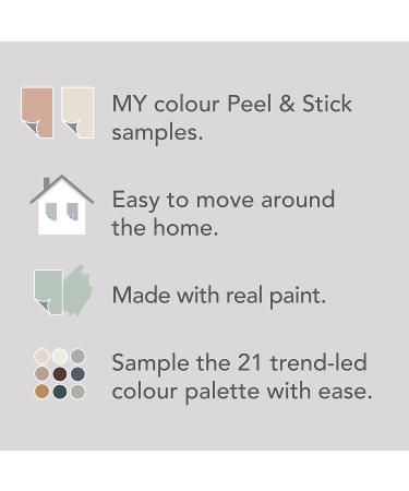 Meta Title: MY Colour by Johnstone's Peel & Stick Colour Sample - Luxurious Durable Matt - Symmetry - Buy Online on GoSupps.com
