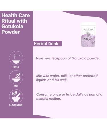 minature Gotu Kola Powder (227g)(8Oz) | 100% Natural Centella Asiatica for Wellness & Skincare| Herbal Powder for Tea Smoothies & Face Packs - Buy Online on GoSupps.com