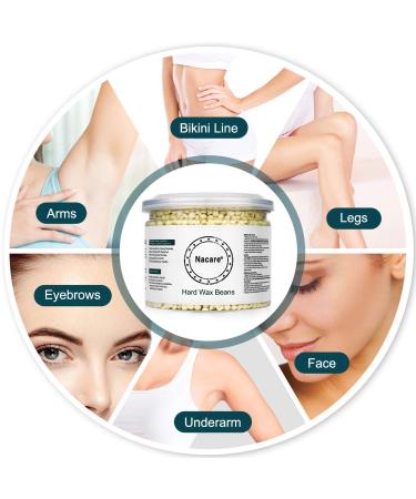 Nacare All Purpose Hard Wax Beads 300G with Coconut Oil - Gentle Hair Removal for Men and Women - Painless Wax - Buy Online on GoSupps.com
