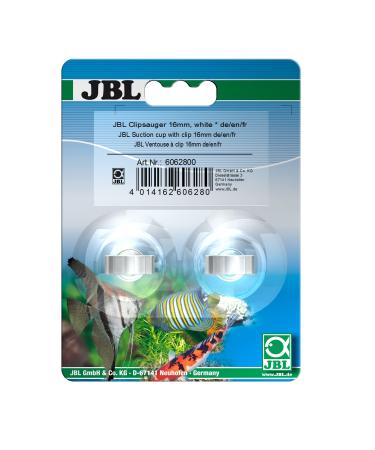 JBL clip sucker bracket for objects with 16 mm diameter made of rubber including 2 sucking and 2 clips transparent/white transparent 16 mm