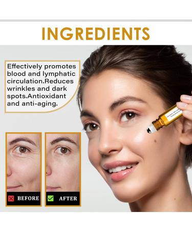 2 Pcs Eye Essence Oil Roller Ball Applicator Castor Oil Roller Castor Oil Frankincense Rollerball Frankincense and Castor Oil Roller for Eyes Bags Under Eyes 0.5 Ounce (Pack of 2) - Buy Online on GoSupps.com