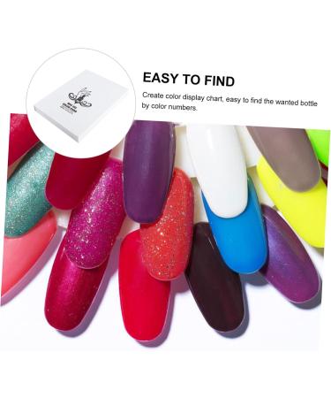  FRCOLOR FRCOLOR Color Card Nail Color Book Nail Polish Card Manicure Display Card White 216 - Buy Online on GoSupps.com