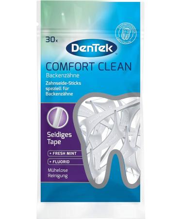  Dentek Comfort Clean Dental Side Picks for Molars - Mint Flavor - Interdental Tooth Cleaning - Fluoride - 3 x 30 Pieces Pack - Buy Online on GoSupps.com