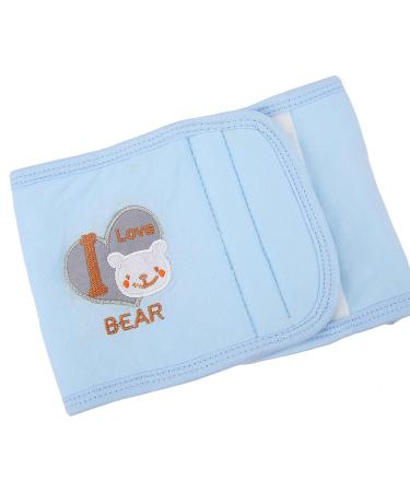 Garosa Baby Belly Button Band | Thickened Cotton Newborn Umbilical Support | Warm Blue Waist Cover for Infants - Buy Online on GoSupps.com