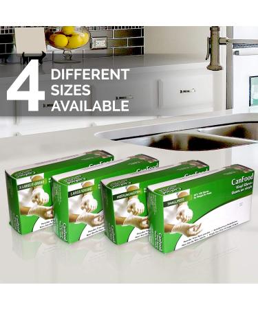  500 pcs Vinyl Gloves Powder Fee Pack of 5 100 x5 500 Pcs Latex Free Nitrile Free M (Pack of 500) - Buy Online on GoSupps.com