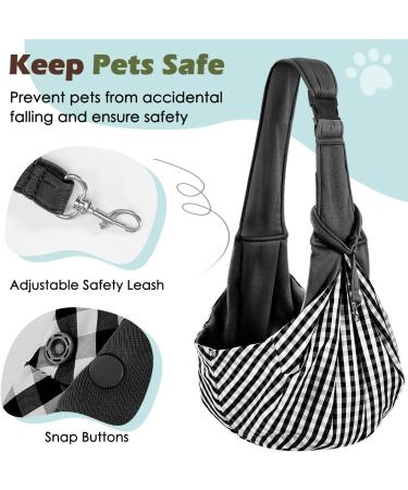 Pawaboo Dog Carrier Sling Hand Free Dog Papoose Carriers with Adjustable Strap Buckle Puppy Pouch Carrier Safety Leash for Puppies&Cats Wider Shoulder Strap Pet Sling Carriers (Up to 12lbs Black) - Buy Online on GoSupps.com