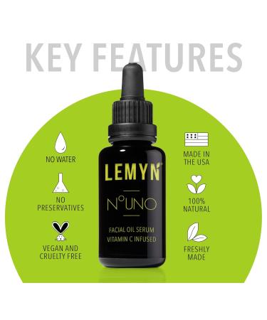 Lemyn Organics Anti-Aging & Collagen Boosting Face Oil Bundle 2 x 15ml - Freshly Handcrafted in the USA - Buy Online on GoSupps.com